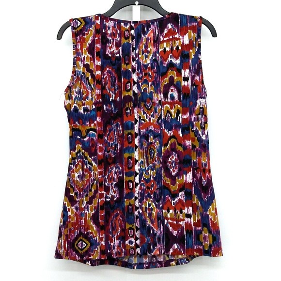 Saint Topez West Shirt Womens Medium Purple Sleeveless Blouse - Picture 2 of 6